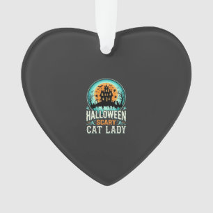 Conception de maison hantée de dame de chat effray