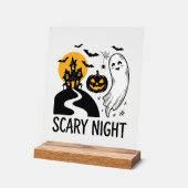 Conception de maison hantée Halloween de nuit effr (Angle)