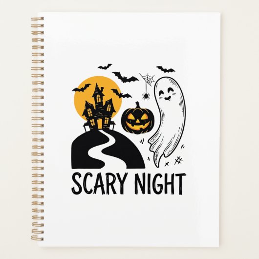 Conception de maison hantée Halloween de nuit effr (Devant)