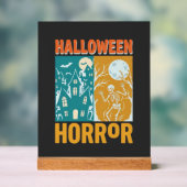 Conception de maison hantée Halloween Lune squelet (Neutre)