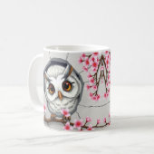 Conception de manchon de mug 3d chouette trou dans (Devant gauche)