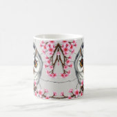 Conception de manchon de mug 3d chouette trou dans (Centre)