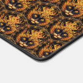 Conception de Mandala de chat de feu mystique (Coin)