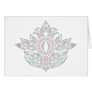 Conception de mandala de fleurs pastel