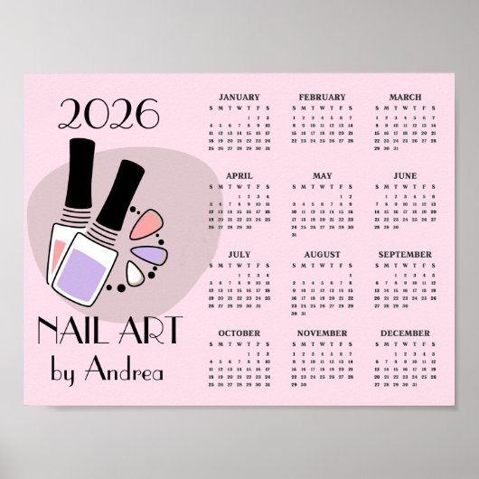 Conception de manucure d'art des ongles Affiche de (Devant)