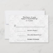 Conception de Mariage bleu marine - RSVP (Dos)