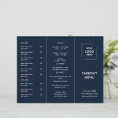 Conception de menu à emporter avec logo de restaur (Debout devant)