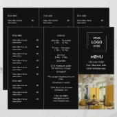 Conception de menu de vente à emporter avec photo (Devant / Derrière)