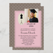 Conception de mode Invitation photo (Devant / Derrière)