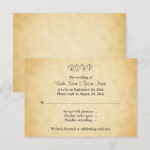 Conception de modèle de mariage sur parchemin (Devant / Derrière)