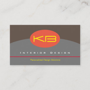 Conception de monogramme, Carte de visite de 3,5 p