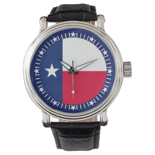 Conception de montre de drapeau d'état du Texas