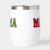 Conception de motif à carreaux de maman Noël (Gauche)