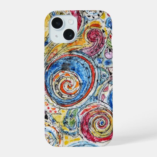 Conception de motif abstrait en spirale de couleur (Verso)
