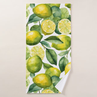 Conception de motif aquarelle citrons