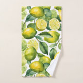 Conception de motif aquarelle citrons (Serviette à main)