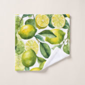 Conception de motif aquarelle citrons (Gant de toilette)