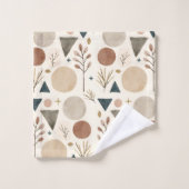 Conception de motif botanique géométrique boho 385 (Gant de toilette)