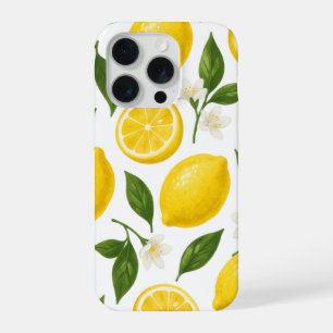 Conception de motif citron Impression estivale d