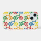 Conception de motif de bicyclette abstrait coloré (Verso Horizontal)