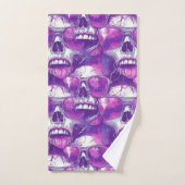Conception de motif de crâne avec lunettes de sole (Serviette à main)