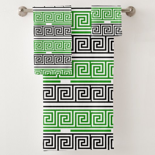 Conception de motif de frise à clé grecque noire v