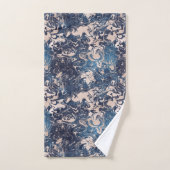 Conception de motif de marbre de couleur crème ble (Serviette à main)