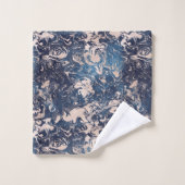 Conception de motif de marbre de couleur crème ble (Gant de toilette)