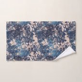 Conception de motif de marbre de couleur crème ble (Serviette à main)