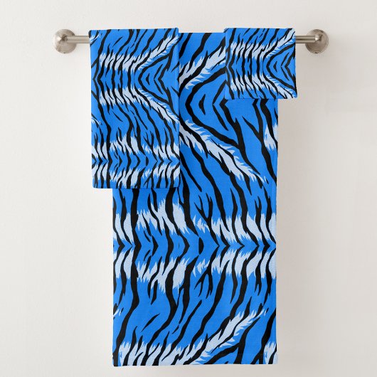 Conception de motif de peau d'animal Tigre Bleu