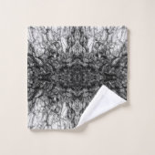 Conception de motif de photo en noir et blanc d'éc (Gant de toilette)
