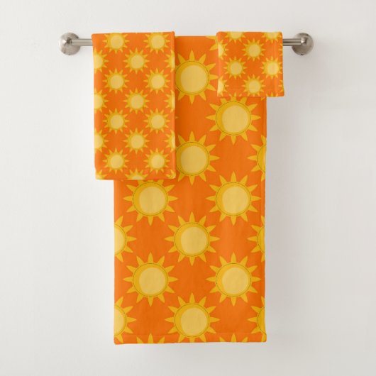 Conception de motif de soleil ensoleillé sur orang (En situation)