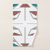 Conception de motif de triangle oblique du sud-oue (Serviette à main)