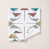 Conception de motif de triangle oblique du sud-oue (Gant de toilette)