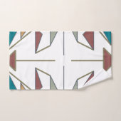 Conception de motif de triangle oblique du sud-oue (Serviette à main)