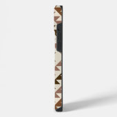 Conception de motif diamant aztéque marron+crème (Côté gauche)