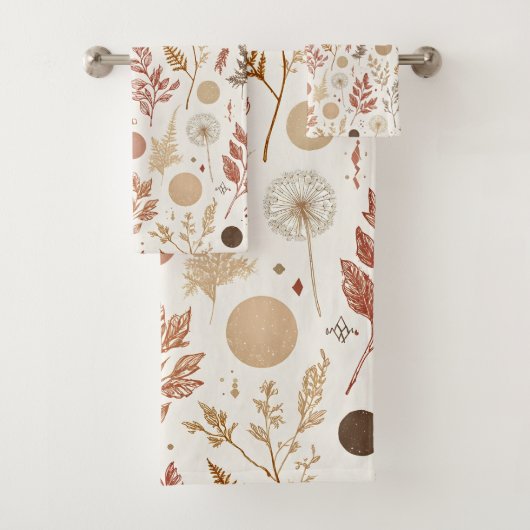 Conception de motif floral boho botanique 396 (En situation)