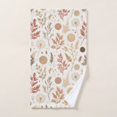 Conception de motif floral boho botanique 396 (Serviette à main)