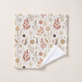 Conception de motif floral boho botanique 396 (Gant de toilette)