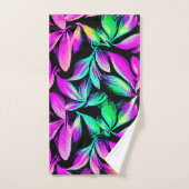 Conception de motif floral vibrant (Serviette à main)