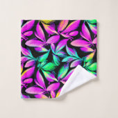 Conception de motif floral vibrant (Gant de toilette)
