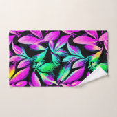 Conception de motif floral vibrant (Serviette à main)
