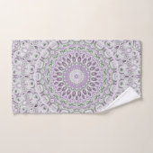 Conception de motif mandala lavande et vert (Serviette à main)