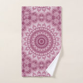 Conception de motif mandala rose poussiéreux (Serviette à main)