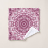 Conception de motif mandala rose poussiéreux (Gant de toilette)