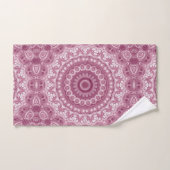 Conception de motif mandala rose poussiéreux (Serviette à main)