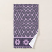 Conception de motif sans couture Fleur Étoile Roug (Serviette à main)