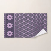 Conception de motif sans couture Fleur Étoile Roug (Serviette à main)