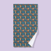 Conception de motif singe bleu (Serviette à main)