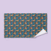 Conception de motif singe bleu (Serviette à main)